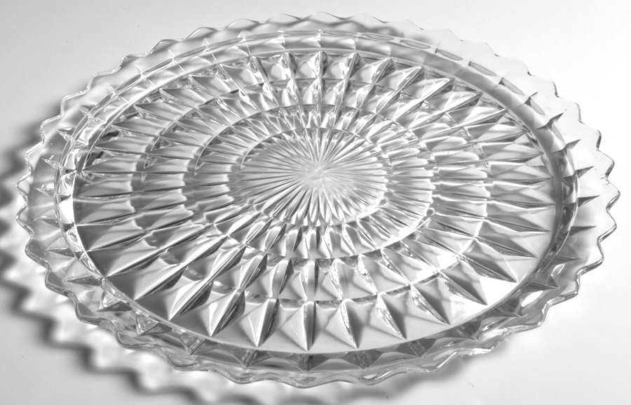 Windsor Clear Service Plate by Jeannette-1