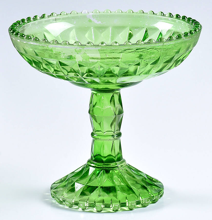 Windsor Green Round Compote (Height X Width) by Jeannette-1