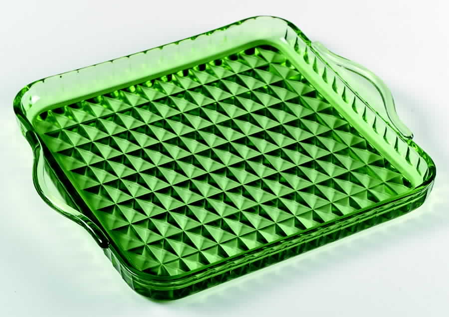 Windsor Green Handled Tray by Jeannette-1