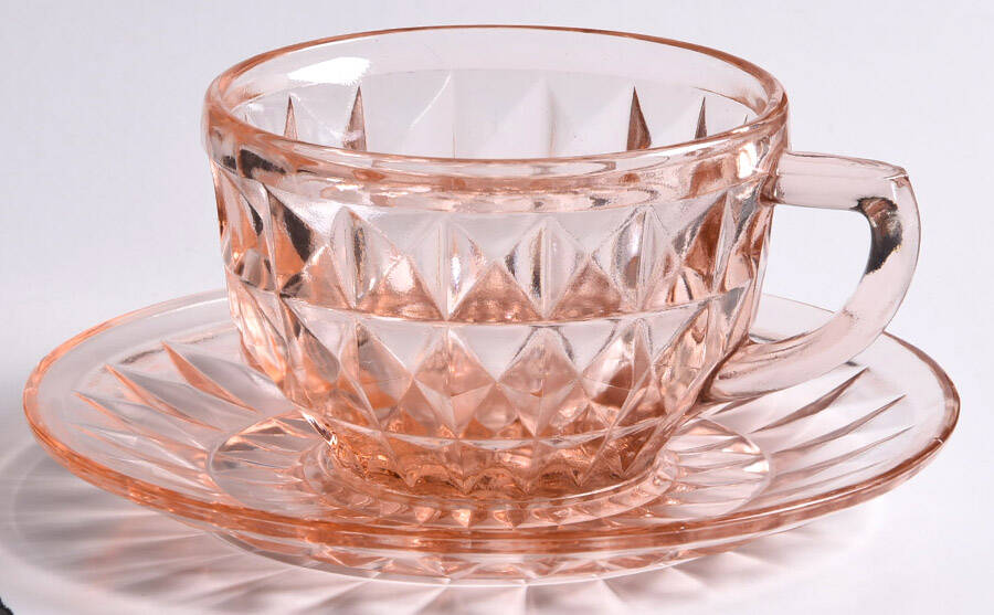 Windsor Pink Cup & Saucer Set by Jeannette-1
