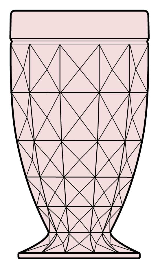 Windsor Pink 11 Oz Footed Tumbler by Jeannette-1