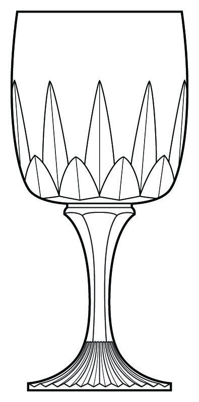 Pyramid Water Goblet by Josair-1
