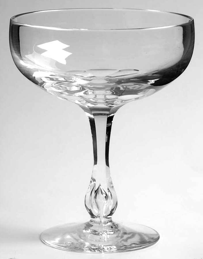 Silhouette (Bubble Stem) Champagne/Tall Sherbet by Josair-1