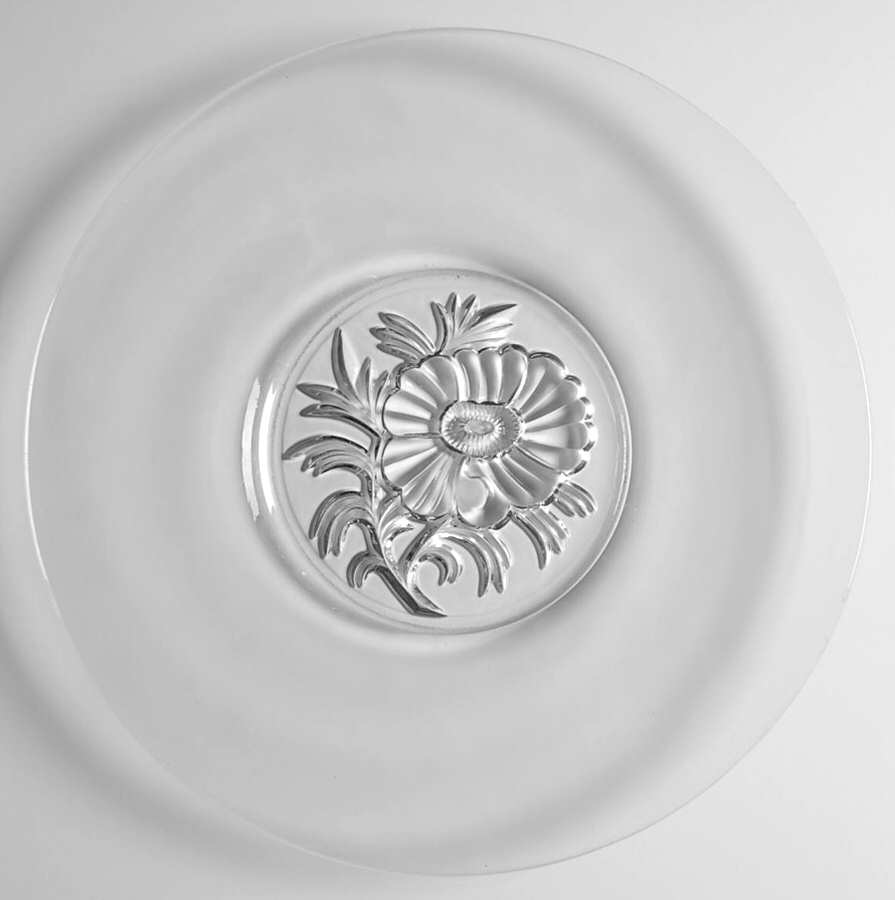 Camellia (No Gold Trim) Sandwich Plate by Jeannette-1