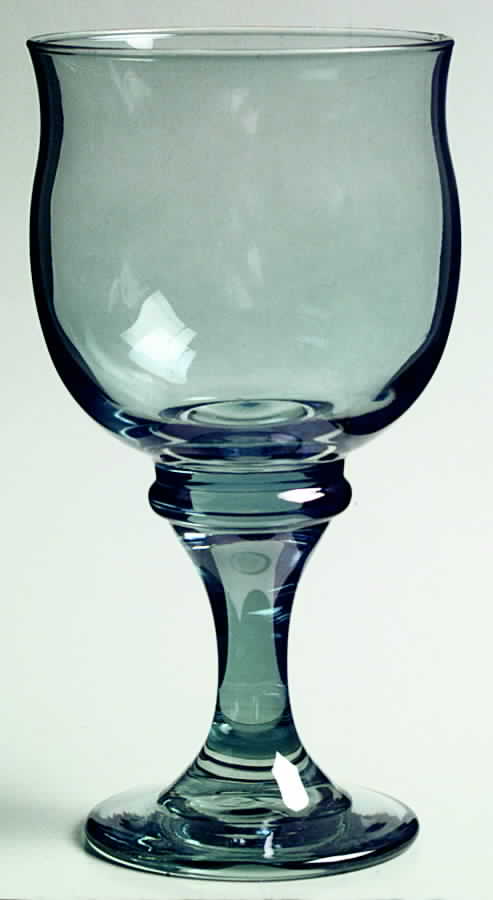 Clarion Blue Water Goblet by Libbey Glass Company-1