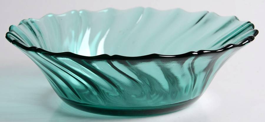 Swirl Ultramarine (Green) Cereal Bowl by Jeannette-1