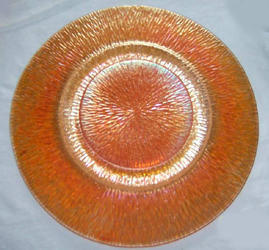 Tree Bark Marigold Salad Plate by Jeannette-1