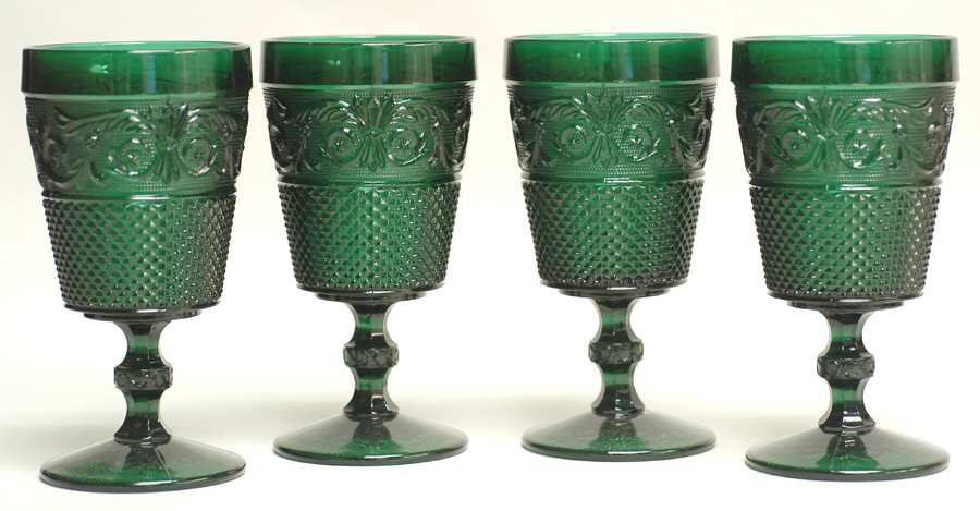 Everyday Glass Green Water Goblet - Set of 4 by Johnson Brothers-1