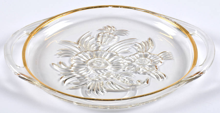 Camellia (Gold Trim) Snack Plate Only No Punch Cup by Jeannette-1