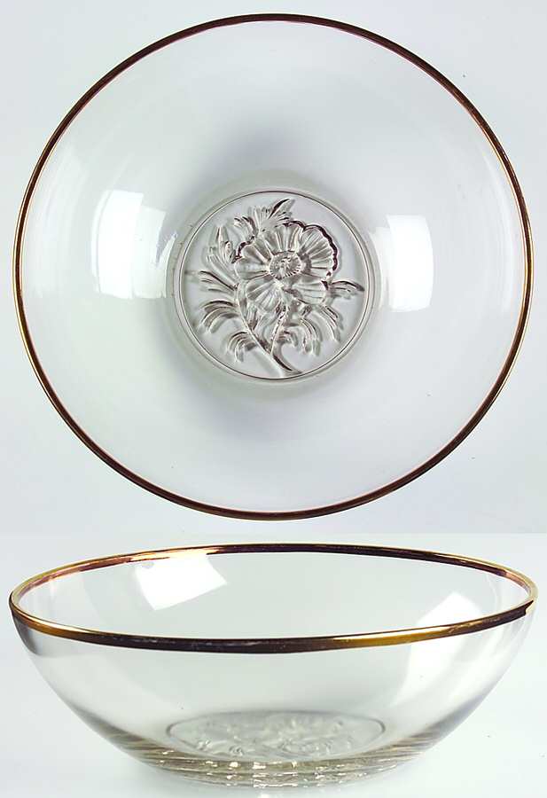 Camellia (Gold Trim) 10" Round Bowl by Jeannette-1