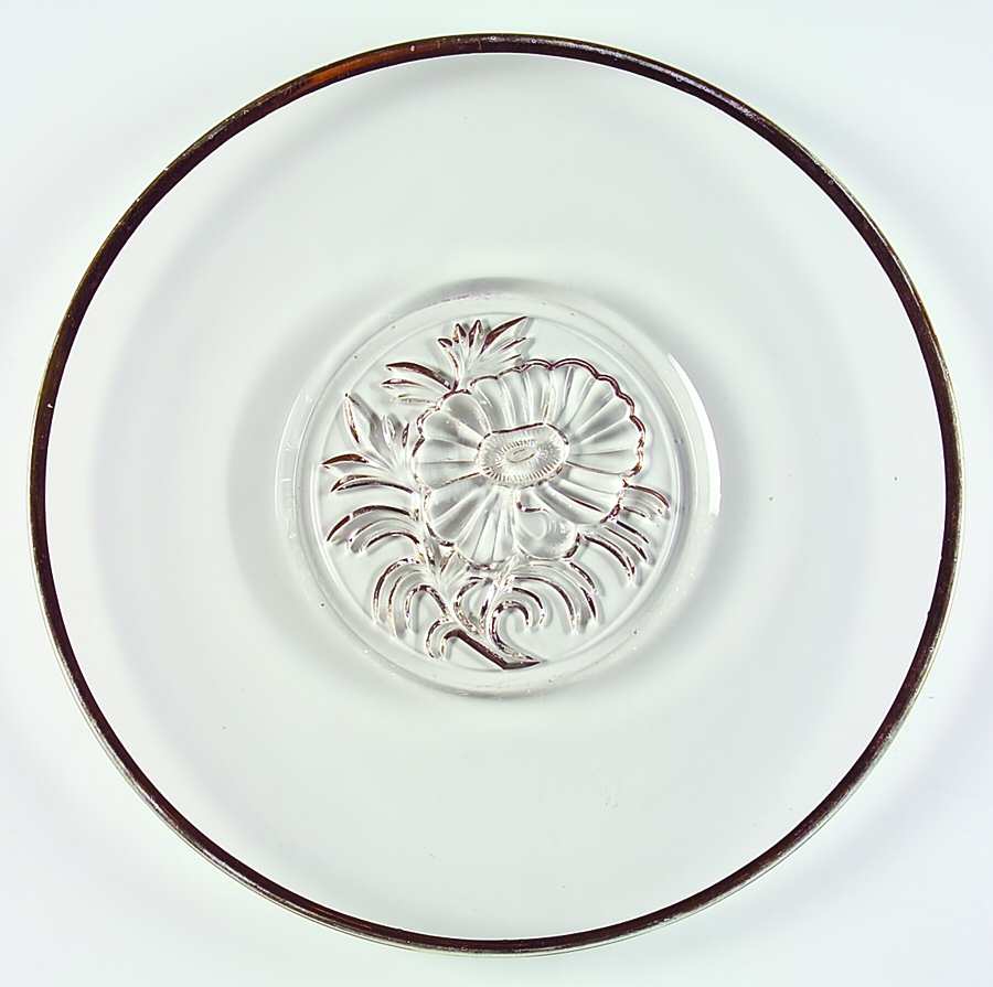Camellia (Gold Trim) Sandwich Plate by Jeannette-1
