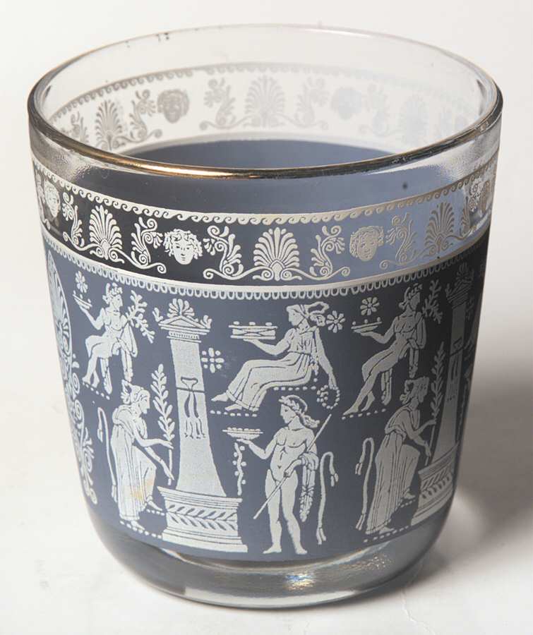 Corinthian Blue 8 Oz Flat Tumbler by Jeannette-1