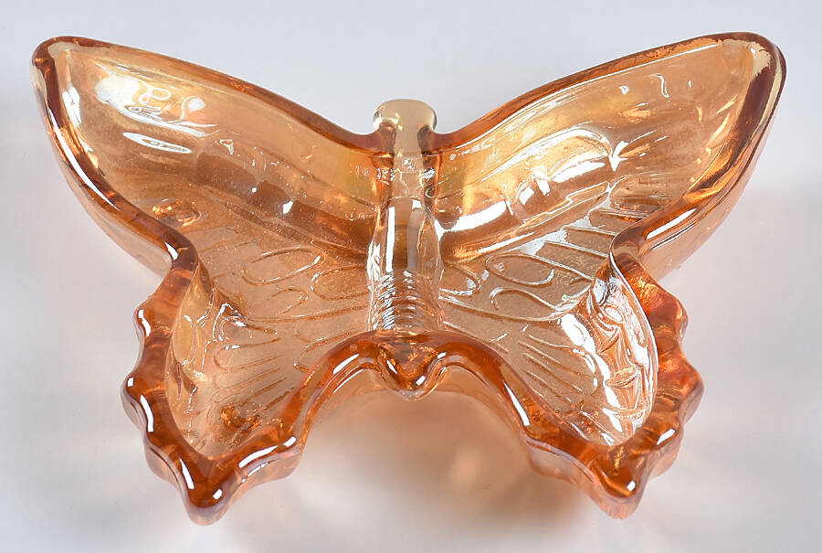 Butterfly Marigold Carnival Nut Dish by Jeannette-1