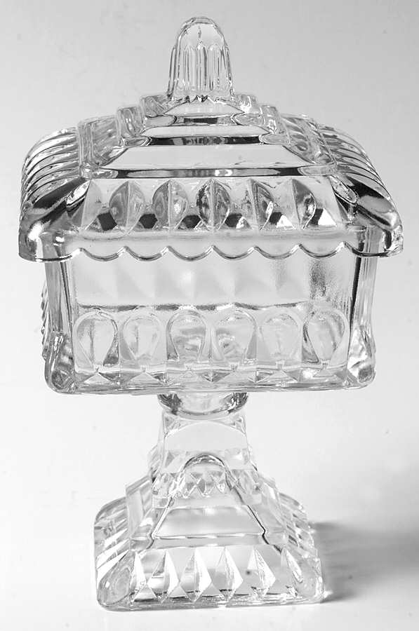 Wedding Clear Small Wedding Bowl & Lid by Jeannette-1
