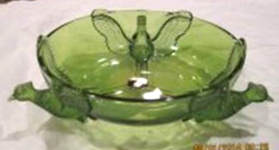 Jeannette Animals & Figurines Footed Pheasant Bowl by Jeannette-1