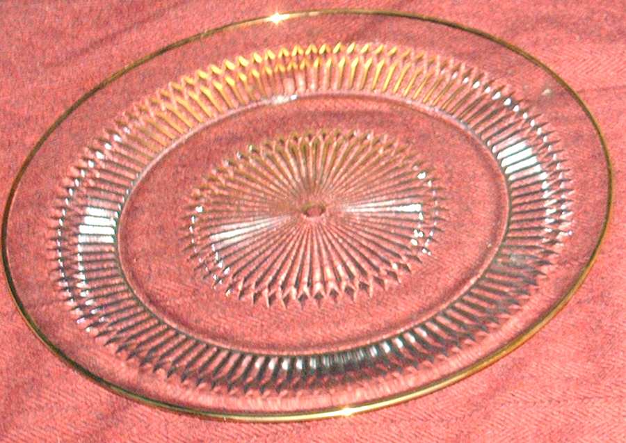 Anniversary Gold Dinner Plate by Jeannette-1