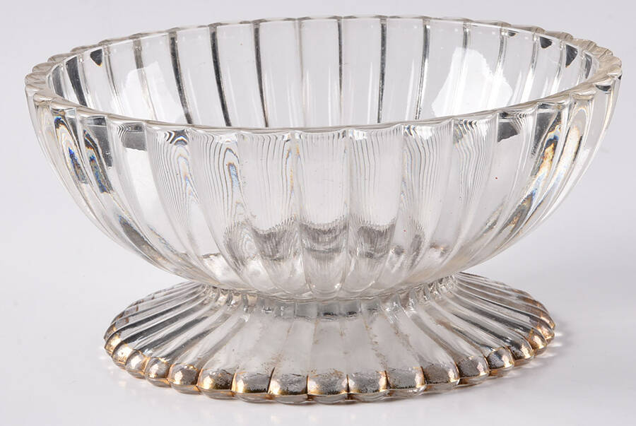 National (Gold Accents) Candy Dish No Lid by Jeannette-1
