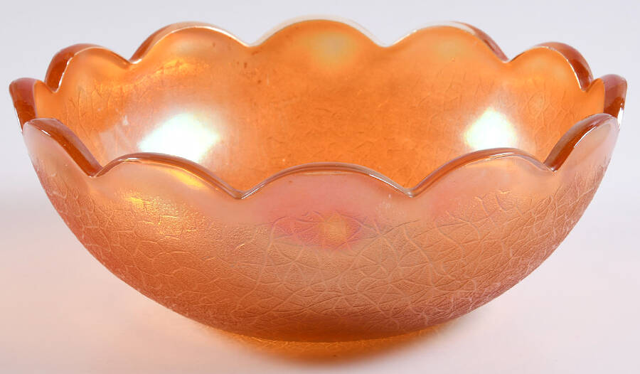 Crackle Marigold 7" Round Bowl by Jeannette-1