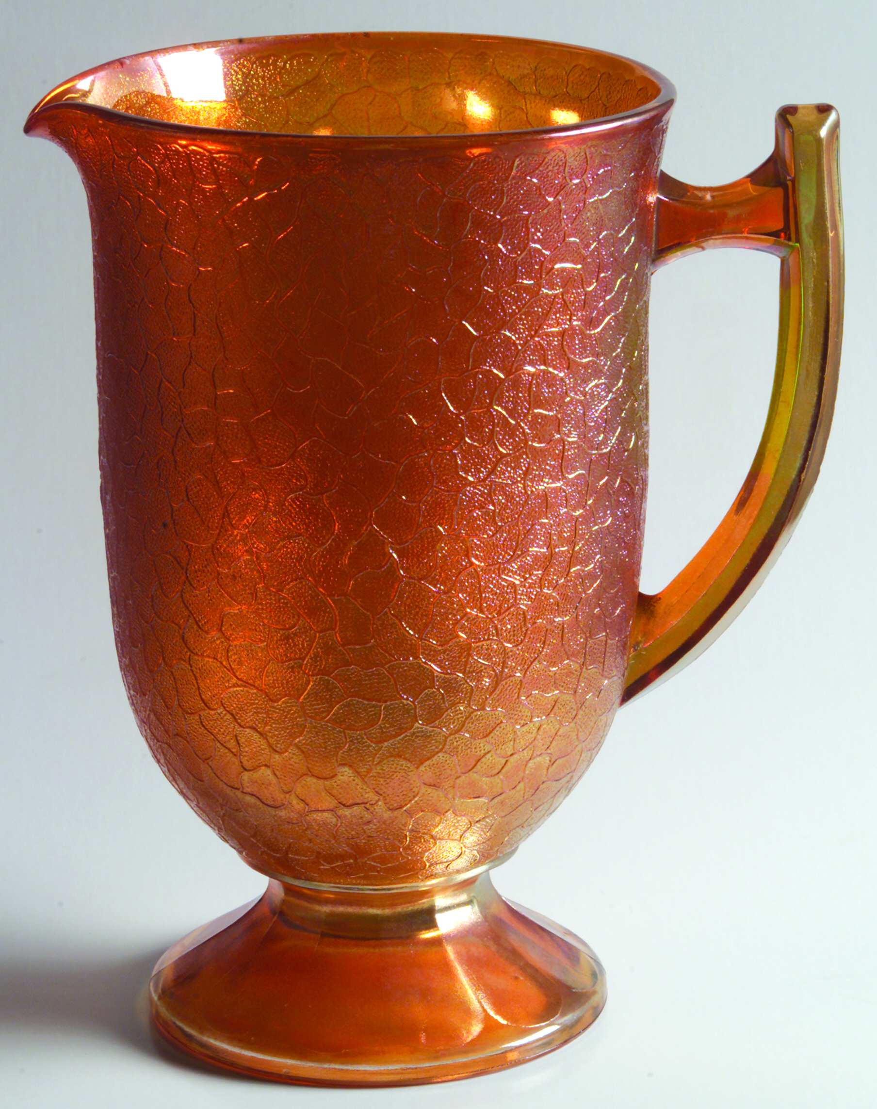 Crackle Marigold 48 Oz Pitcher by Jeannette-1