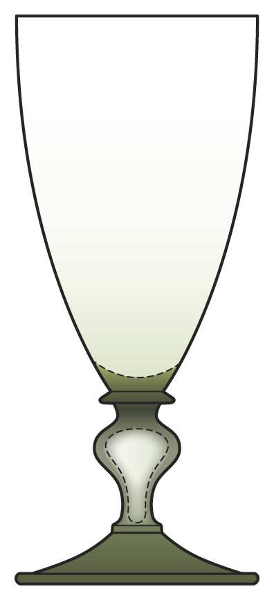 Vivian Green Water Goblet by Juliska Glassware-1