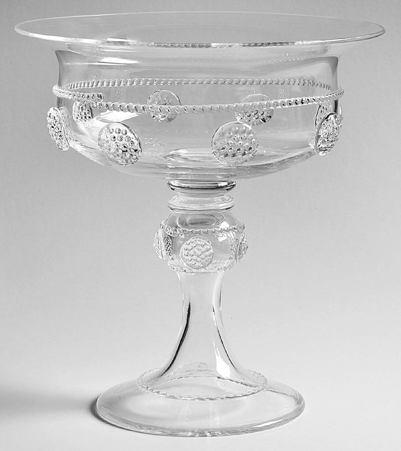 Isabella Clear Round Compote (Height X Width) by Juliska Glassware-1