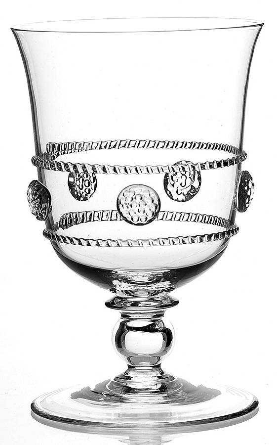 Isabella Clear Tulip Water Goblet by Juliska Glassware-1