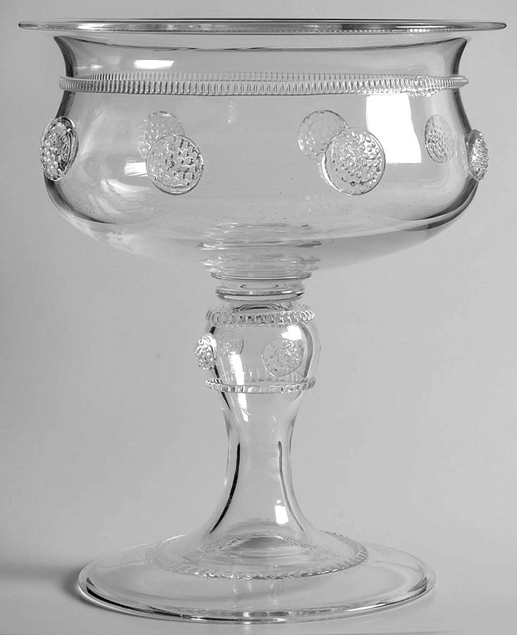 Isabella Clear Round Compote (Height X Width) by Juliska Glassware-1