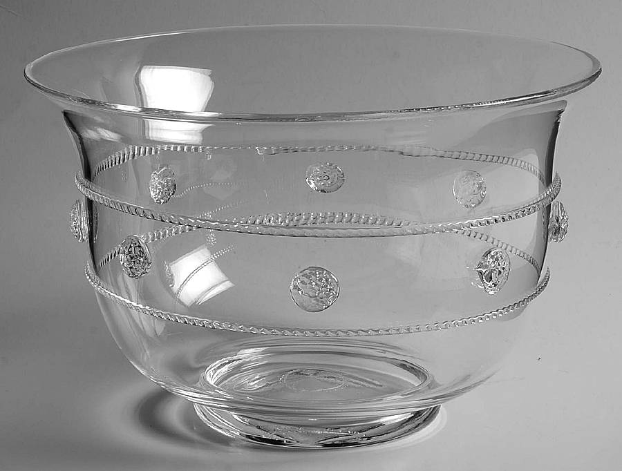 Isabella Clear 9" Round Bowl by Juliska Glassware-1