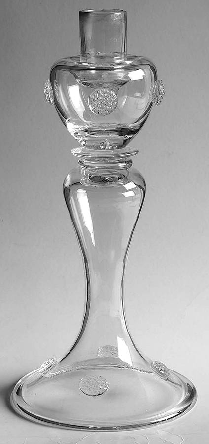 Isabella Clear 10" Tall Single Light Candlestick by Juliska Glassware-1