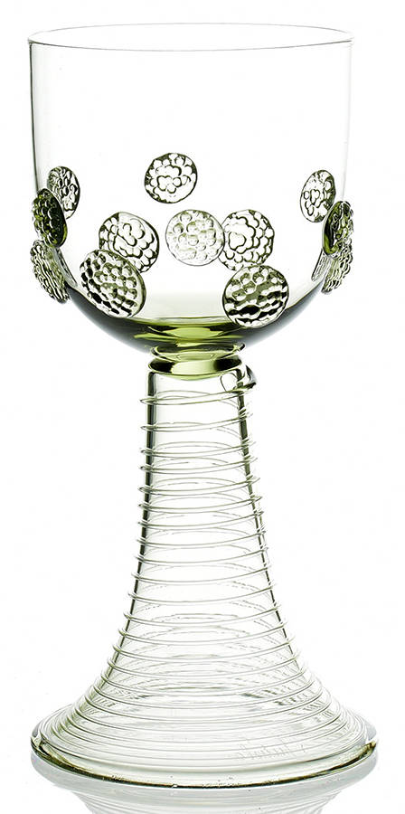 Isabella Green Tall Water Goblet by Juliska Glassware-1