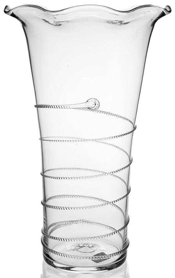 Amalia Clear 14" Flared Vase by Juliska Glassware-1