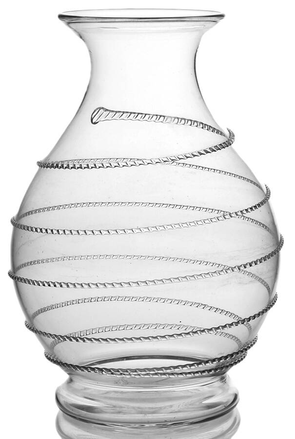 Amalia Clear 8" Flower Vase by Juliska Glassware-1