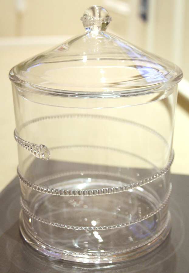 Amalia Clear Medium Canister & Lid by Juliska Glassware-1