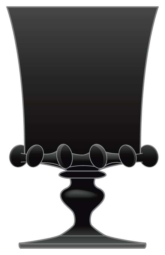 Harriet Black Water Goblet by Juliska Glassware-1