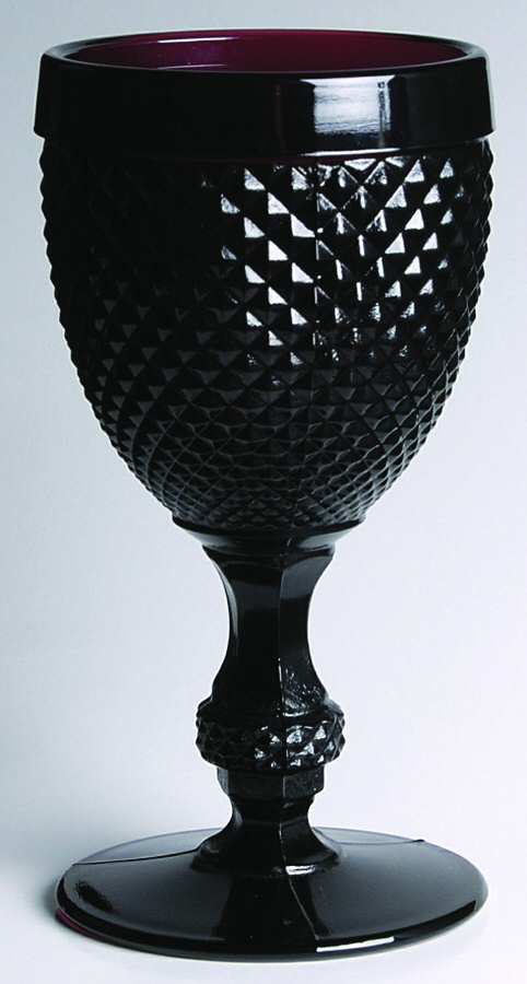 Diamond Point Amethyst Water Goblet by Ivima-1