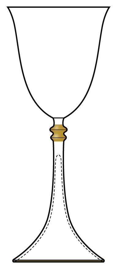 Jericho Water Goblet by Jean Louis Coquet-1