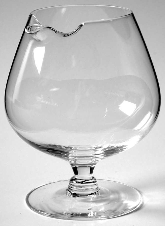Designer Series Clear Brandy Glass with Ice Lip by Judel-1