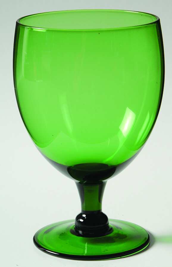 Designer Series Green Water Goblet by Judel-1
