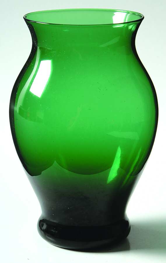 Designer Series Green 5" Ginger Jar Vase by Judel-1