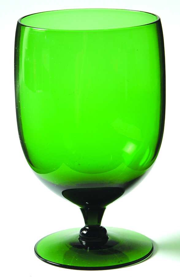 Designer Series Green Water Goblet by Judel-1