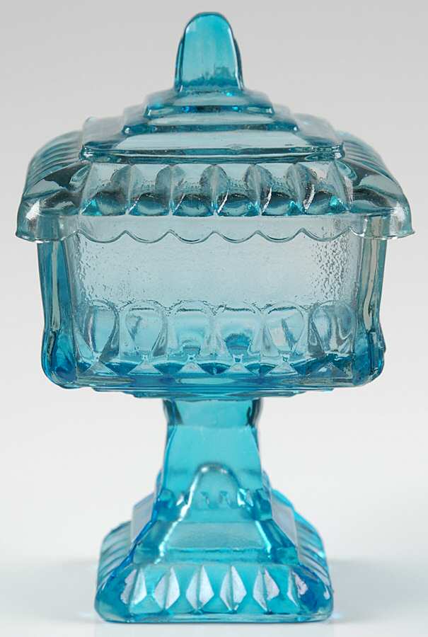 Wedding Blue Small Wedding Bowl & Lid by Jeannette-1