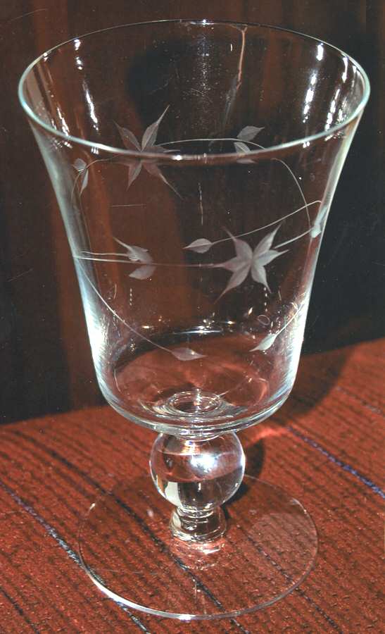 Starflower (Stem #130) Water Goblet by Javit-1