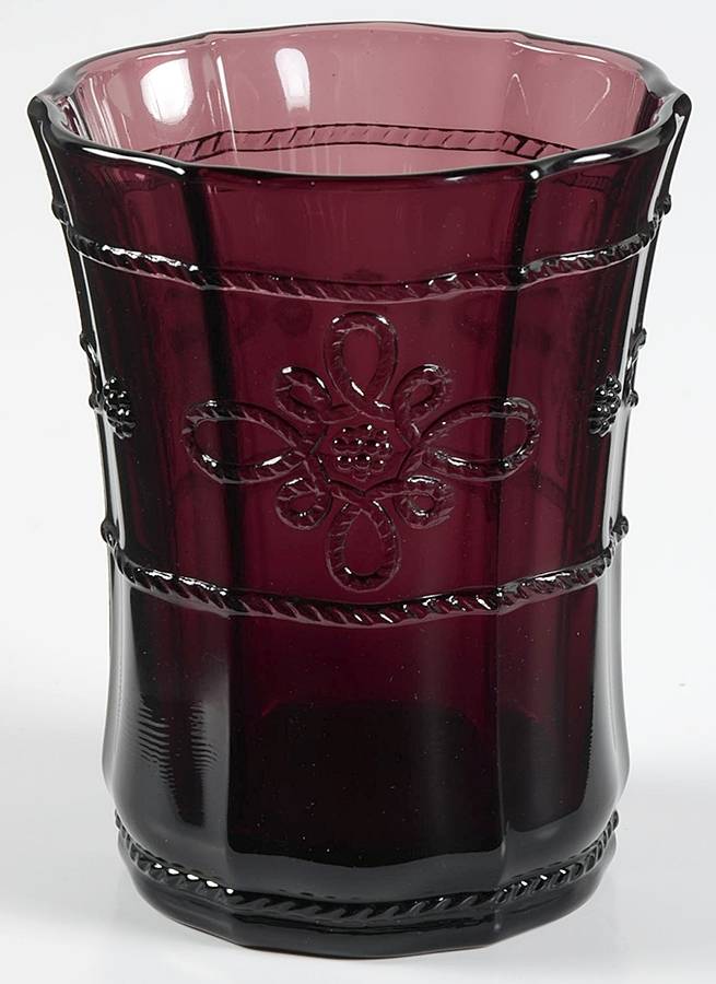 Colette Plum Flat Tumbler by Juliska Glassware-1