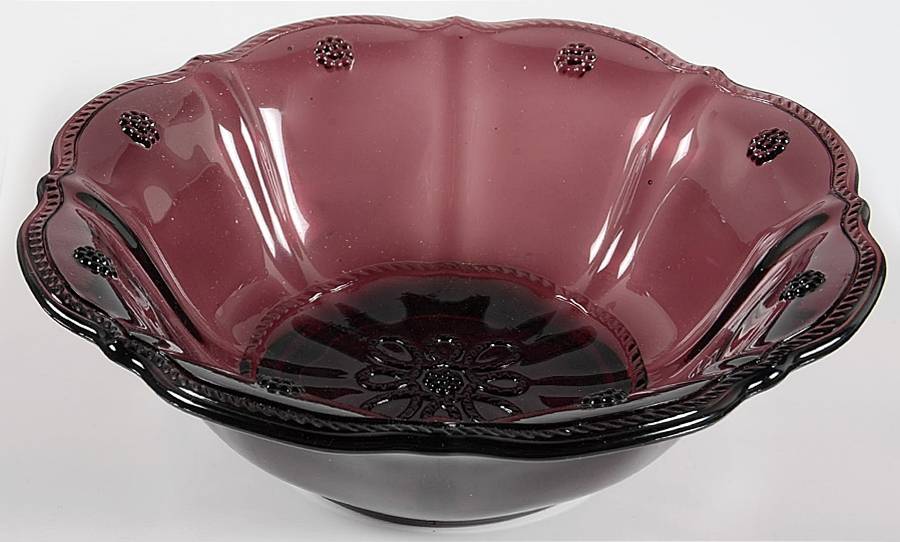 Colette Plum Small Fruit Dessert Bowl by Juliska Glassware-1