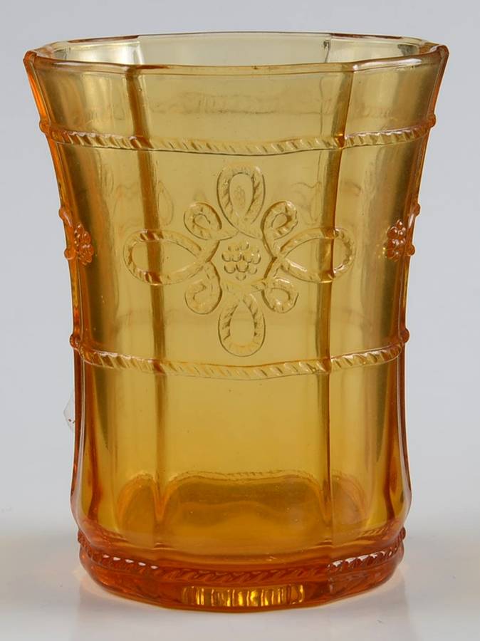 Colette Amber Flat Tumbler by Juliska Glassware-1