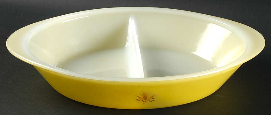 JEG22 Divided Oval Vegetable Bowl by Jeannette-1