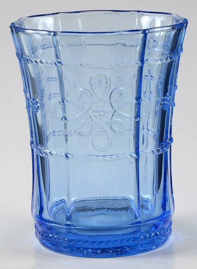 Colette Delft Blue Flat Tumbler by Juliska Glassware-1