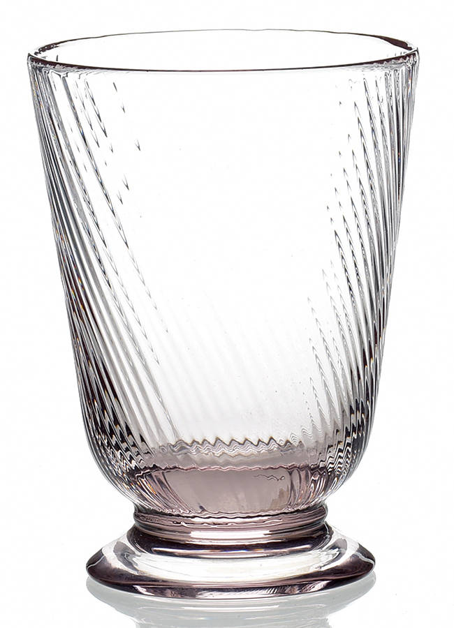 Arabella Pink Flat Tumbler by Juliska Glassware-1