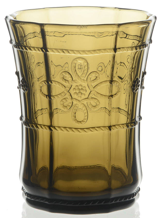 Colette Smoke Flat Tumbler by Juliska Glassware-1