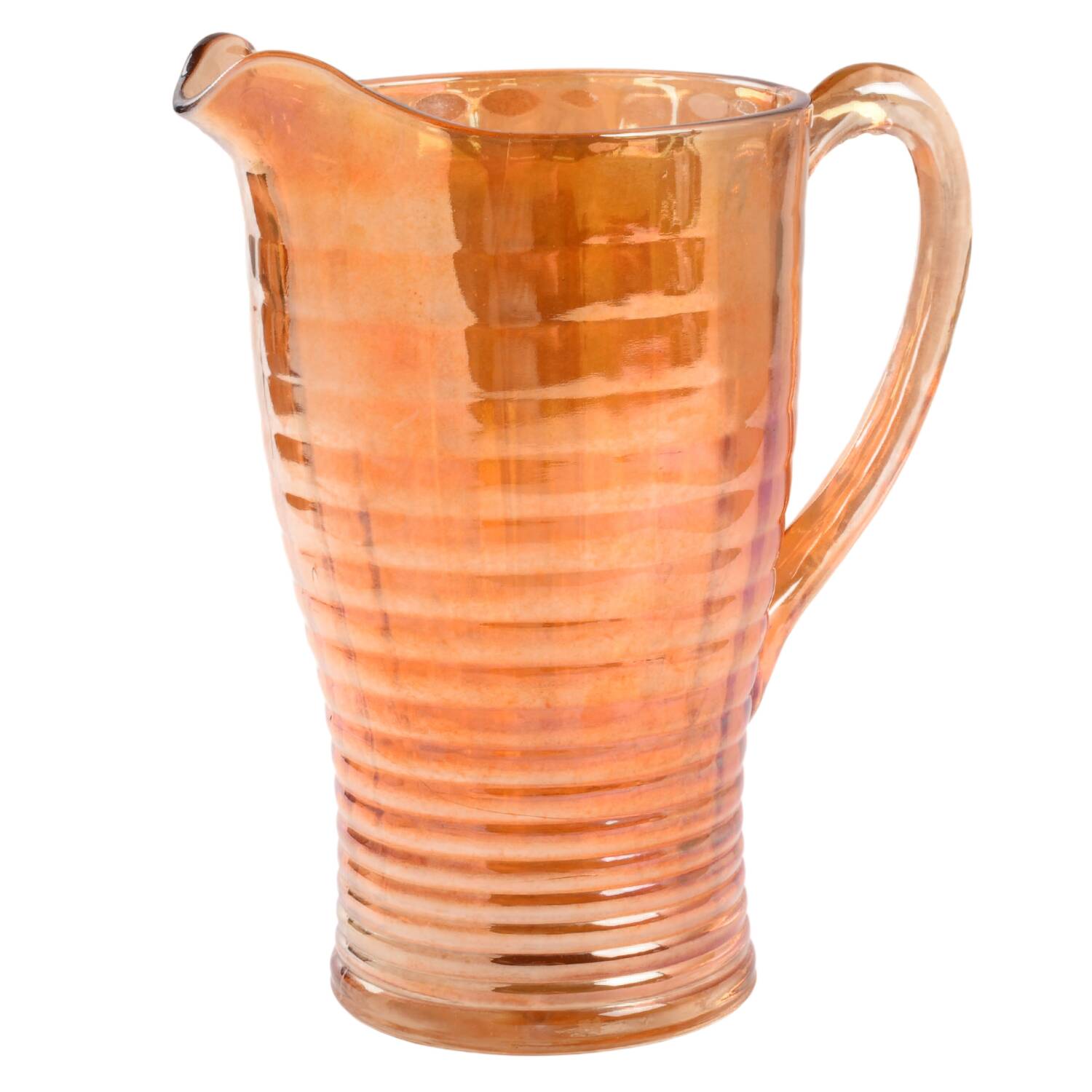 Banded Rib Marigold 42 Oz Pitcher by Jeannette-1